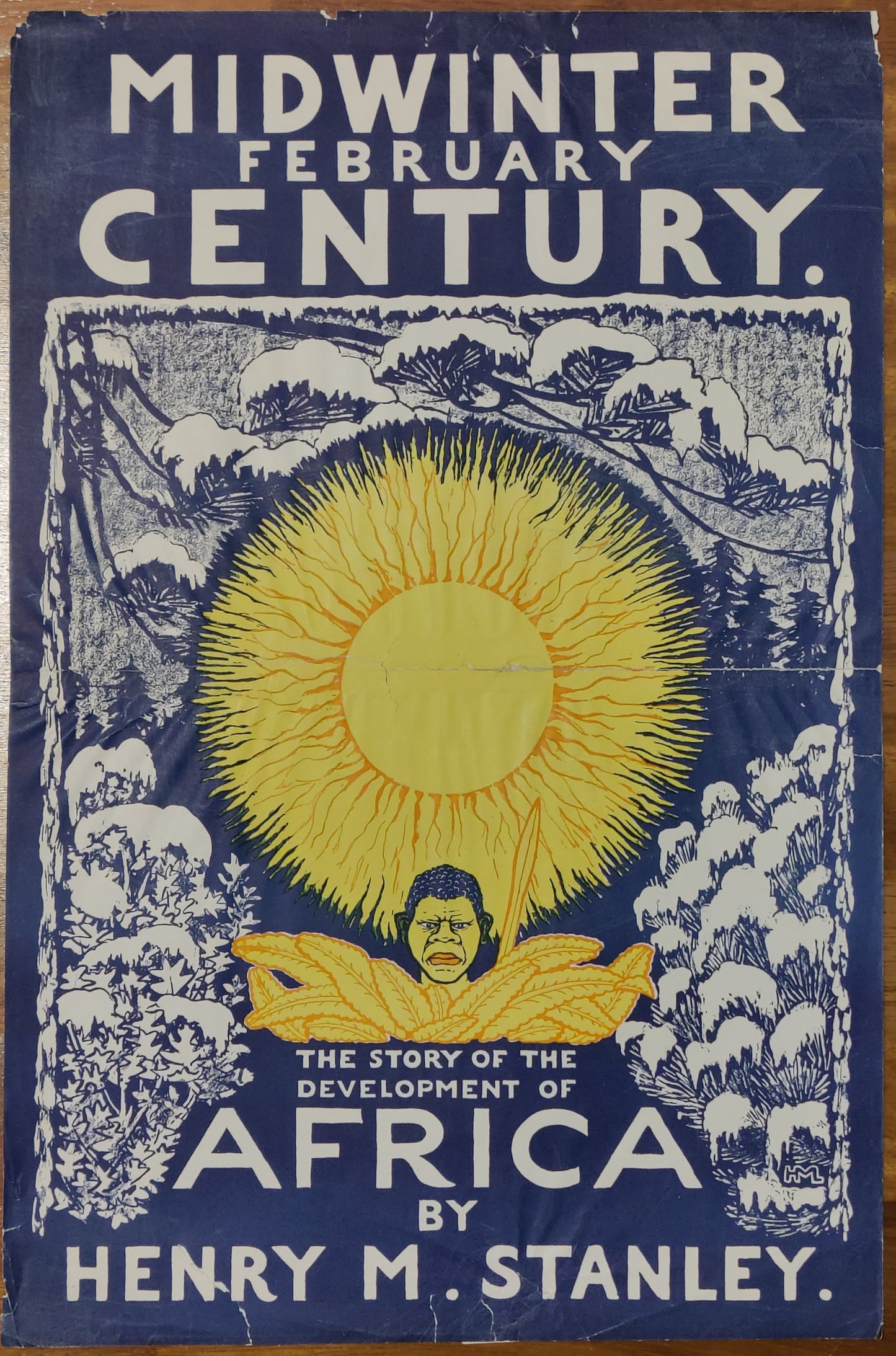 Africa by H.M. Stanley, poster for Century magazine, 1896