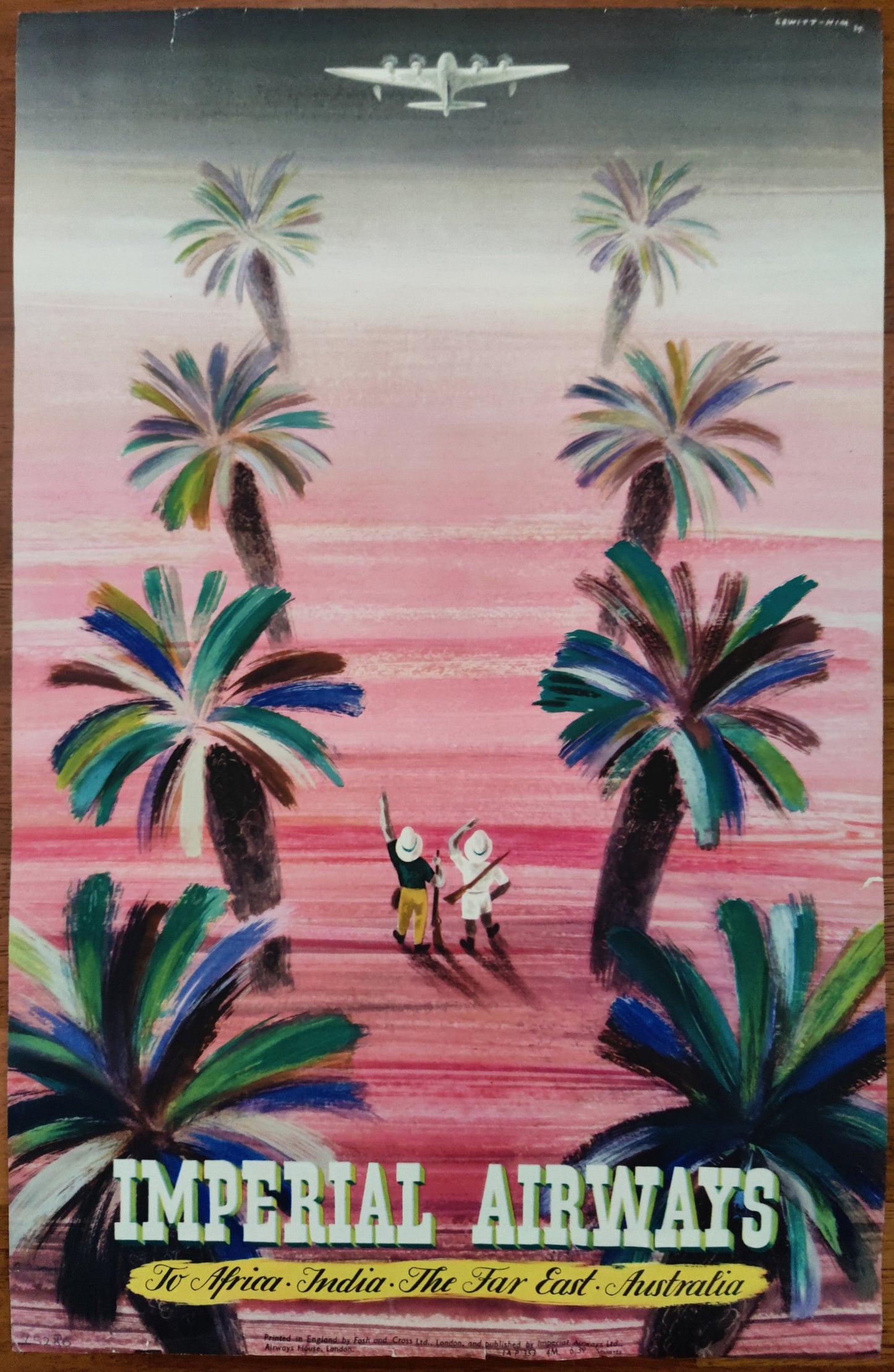 Imperial Airways to Africa, India, Far East & Australia by Lewitt-Him, 1939