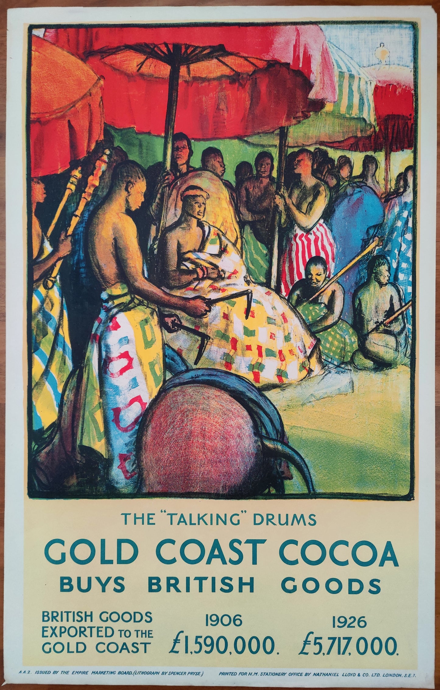 The 'Talking' Drums - Gold Coast Cocoa by Pryse, 1927