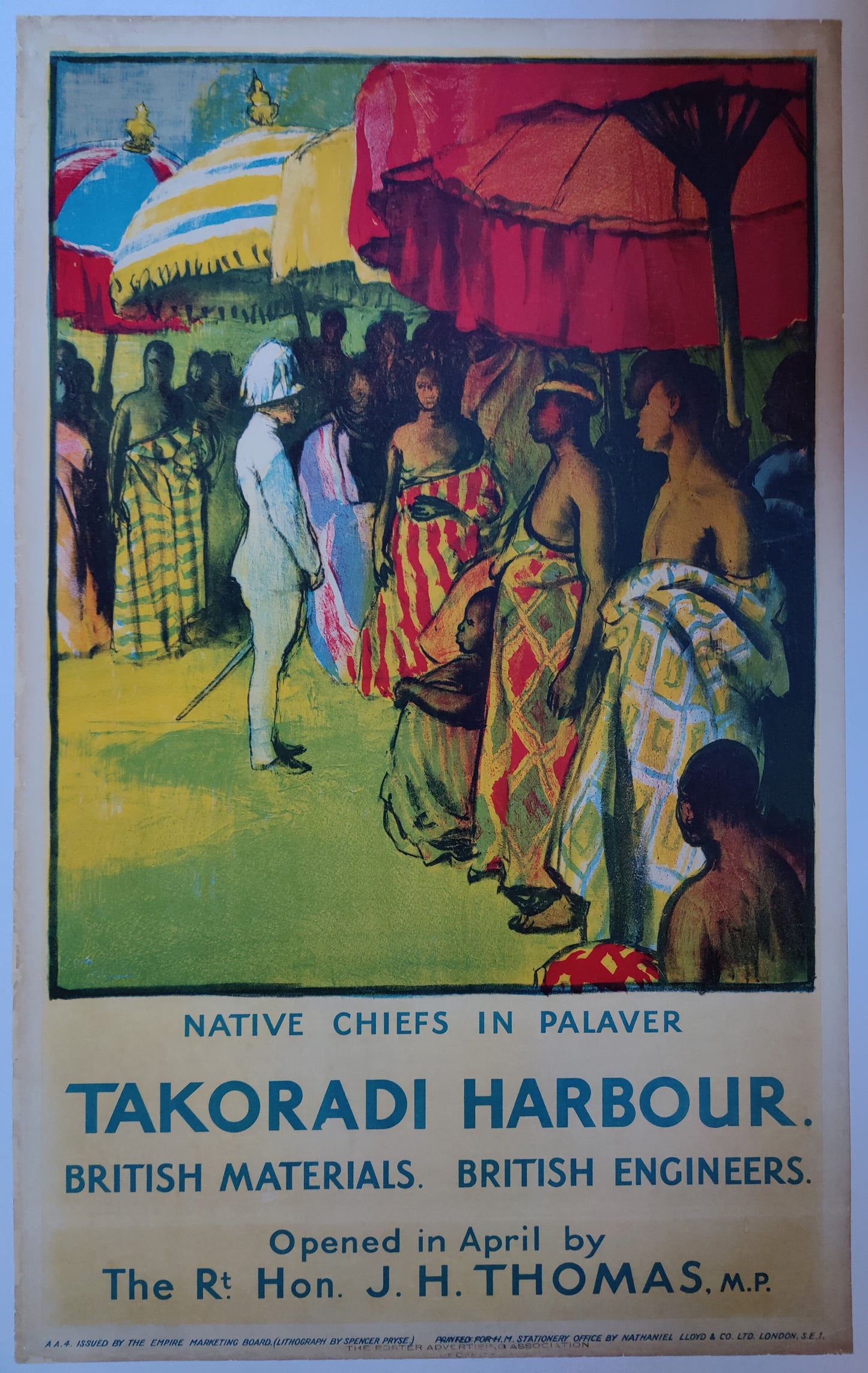 Takoradi Harbour, Native Chiefs in Palaver