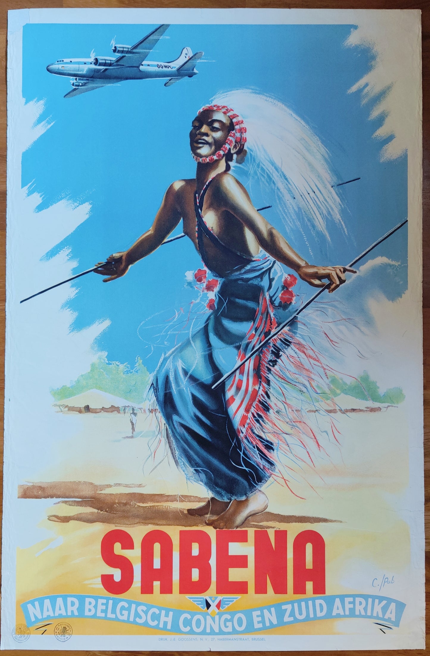 Sabena to Belgian Congo (Dutch version)