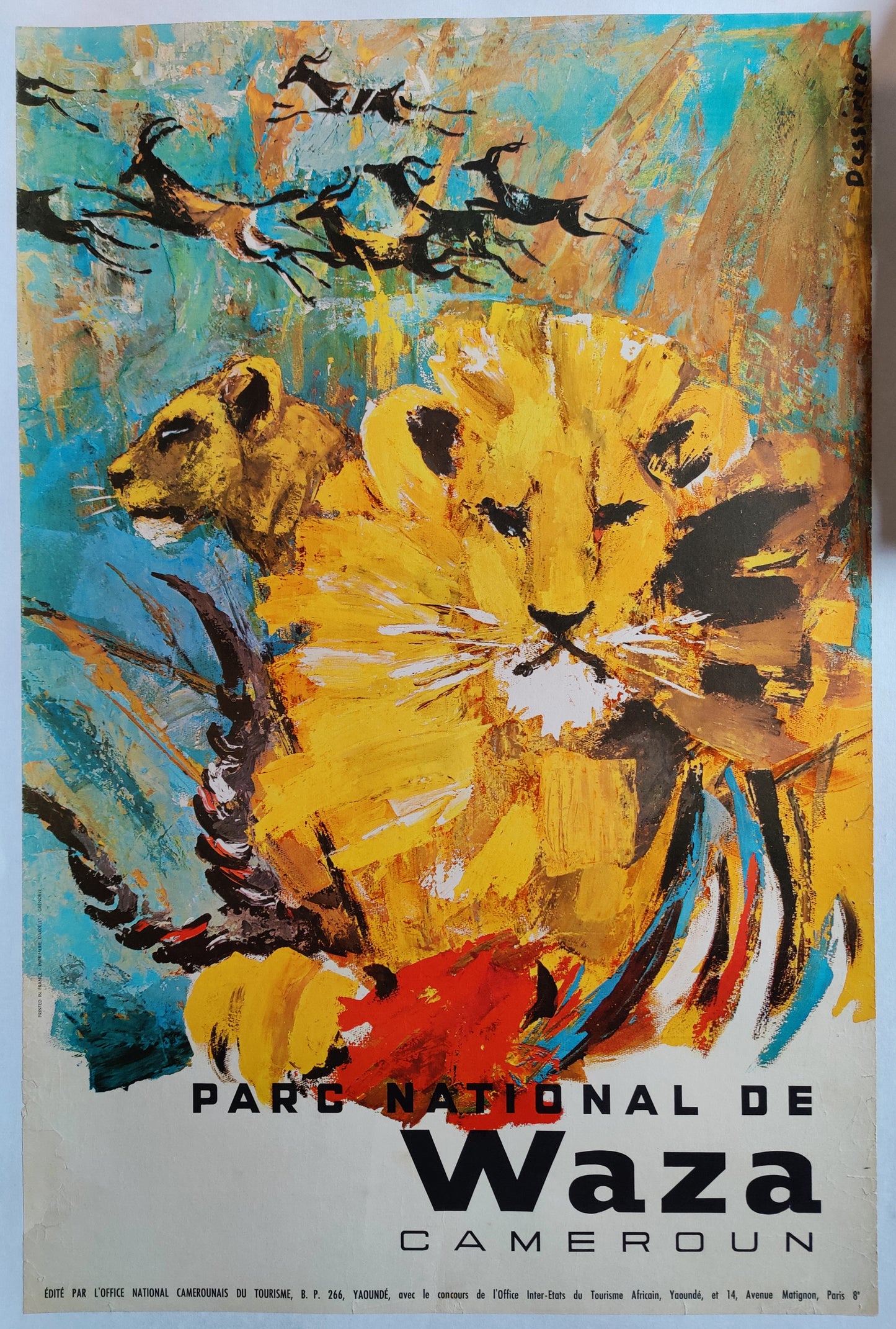 Cameroun, Parc National de Waza by Dessirier, 1960s