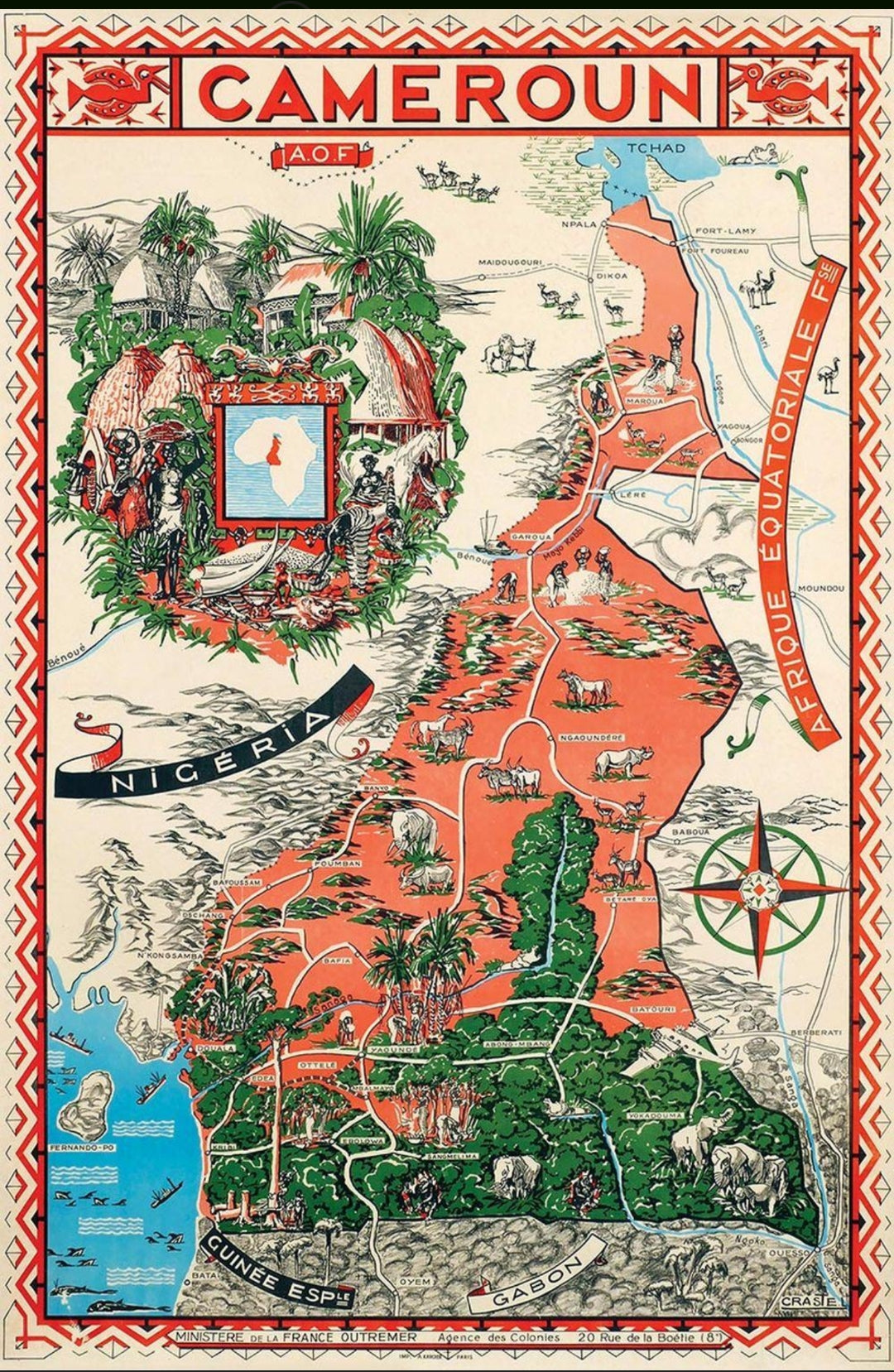 Cameroun by Craste, 1950