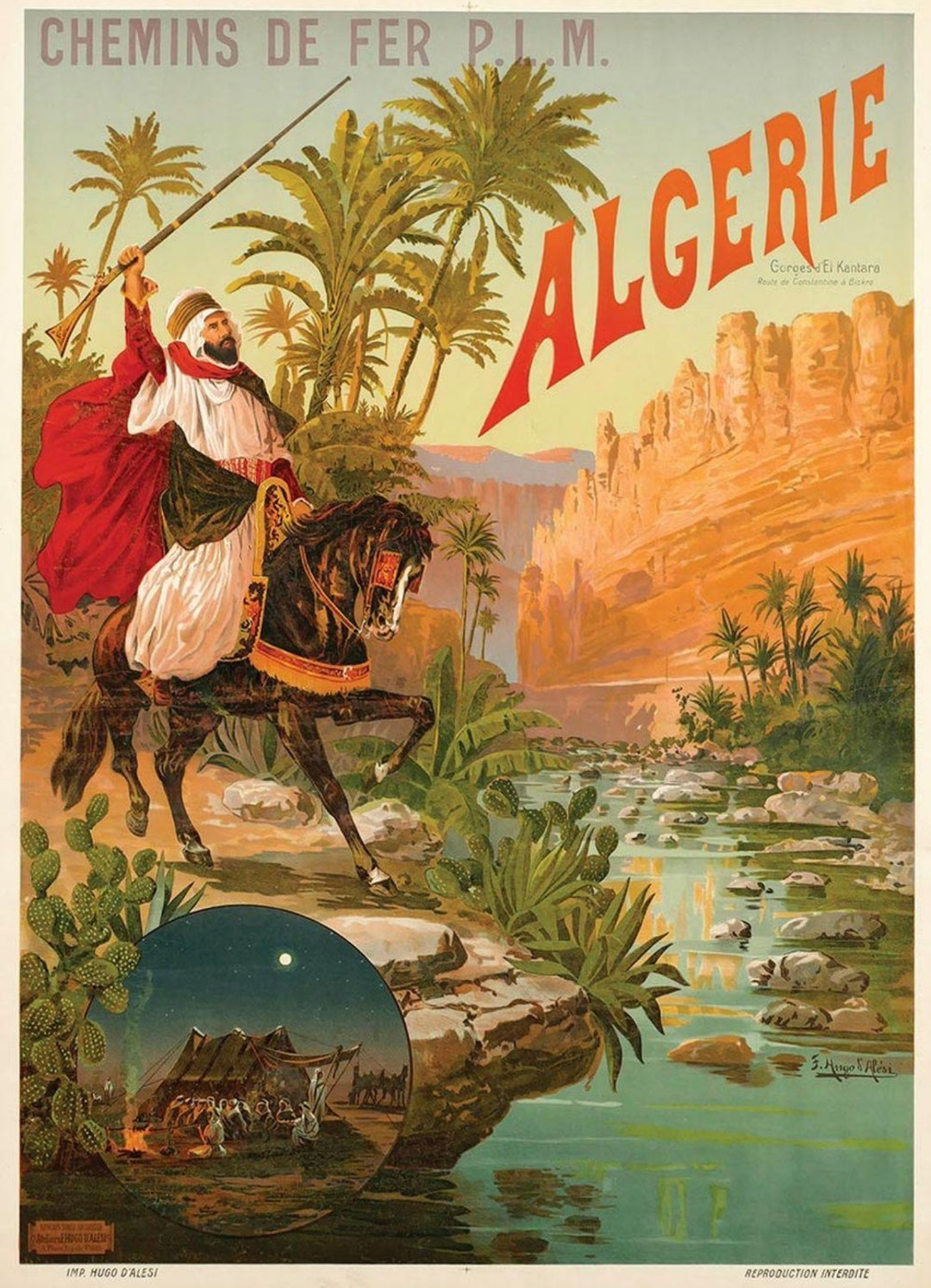 Chemin de Fer Algerie by D'Alesi, 1892