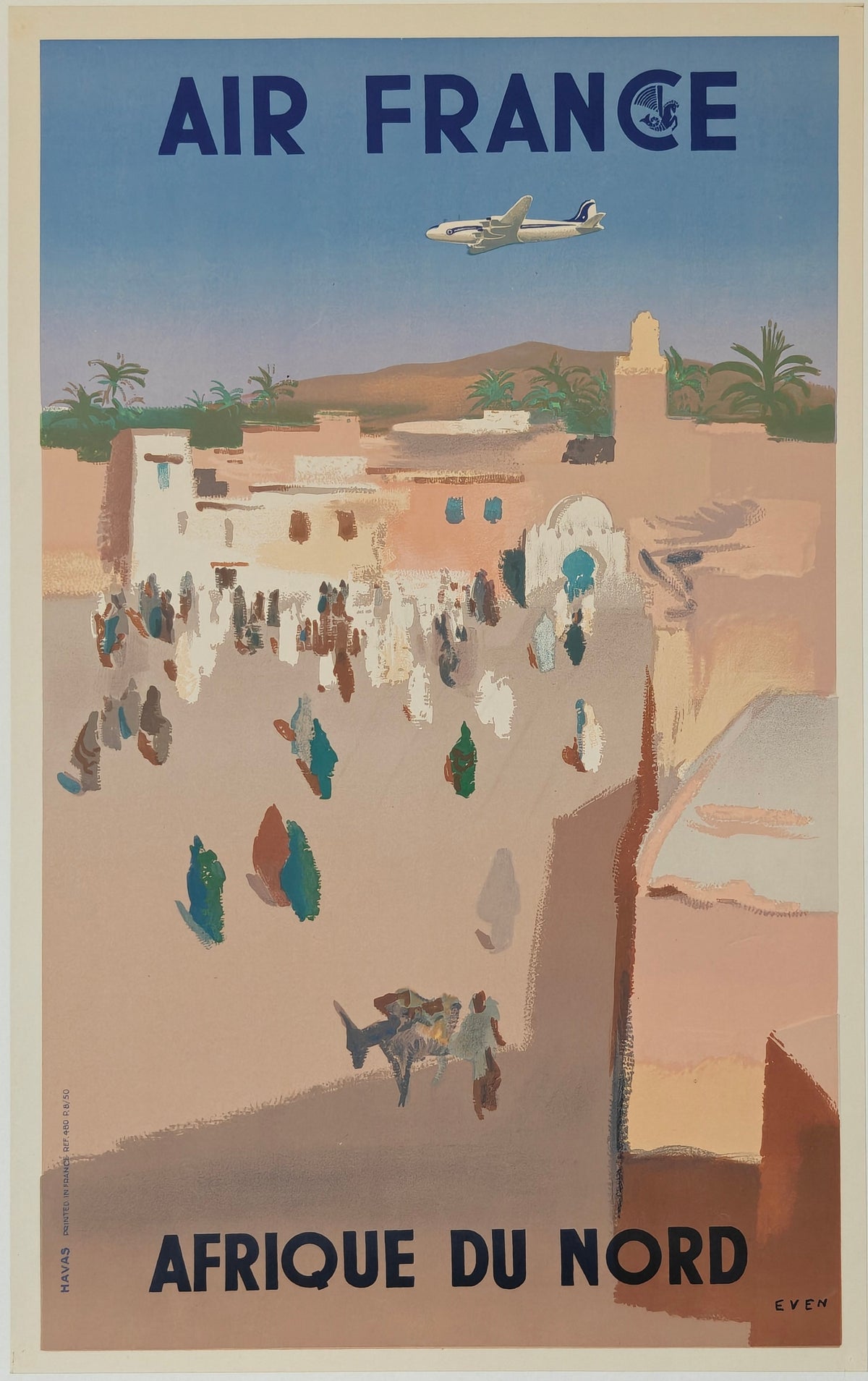 Air France Afrique du Nord, 1950 by Jan Even