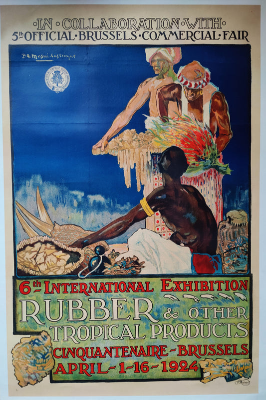 6th International Exhibition, Rubber & Other Tropical Products by Masui, 1924