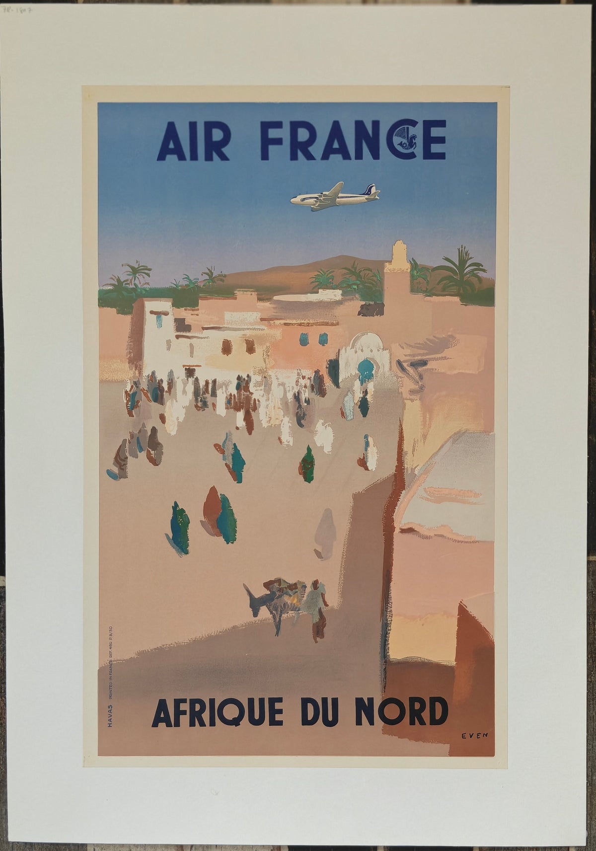 Air France Afrique du Nord, 1950 by Jan Even